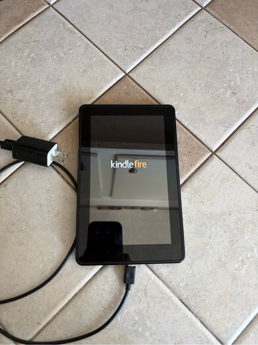 Amazon Kindle Fire Tablet in Black with Charger